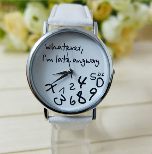 Couple's Fashion Watches with Leather Straps (Irregular Design)