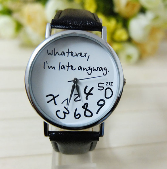 Couple's Fashion Watches with Leather Straps (Irregular Design)