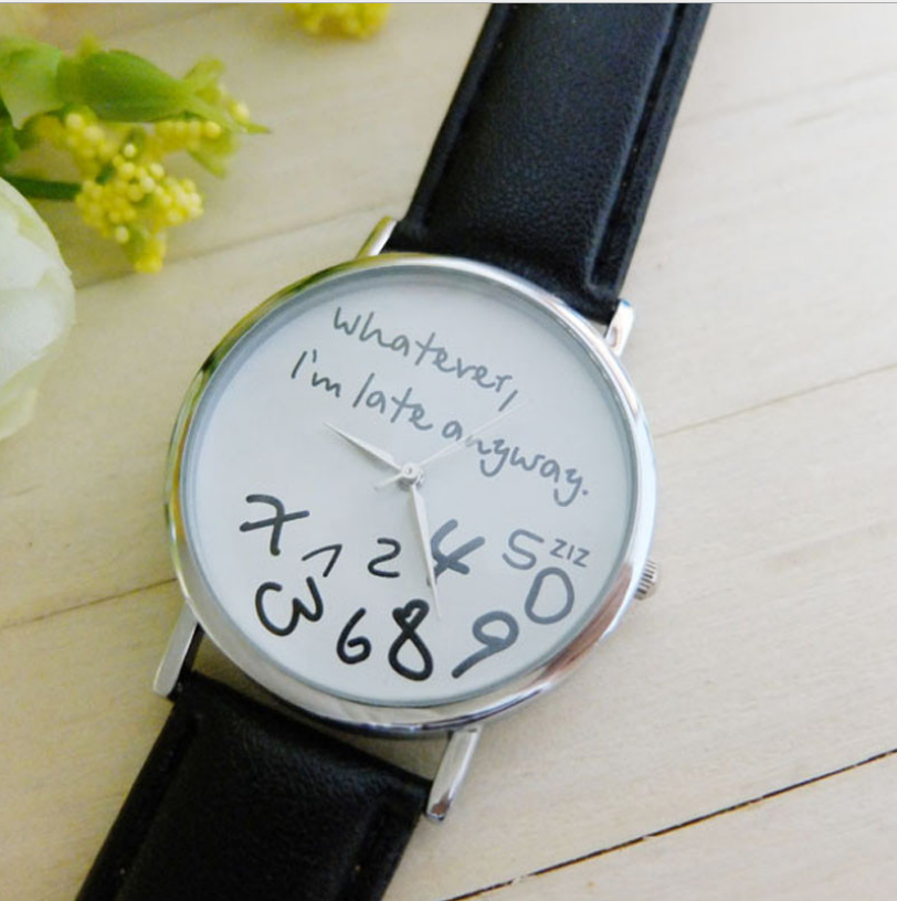 Couple's Fashion Watches with Leather Straps (Irregular Design)